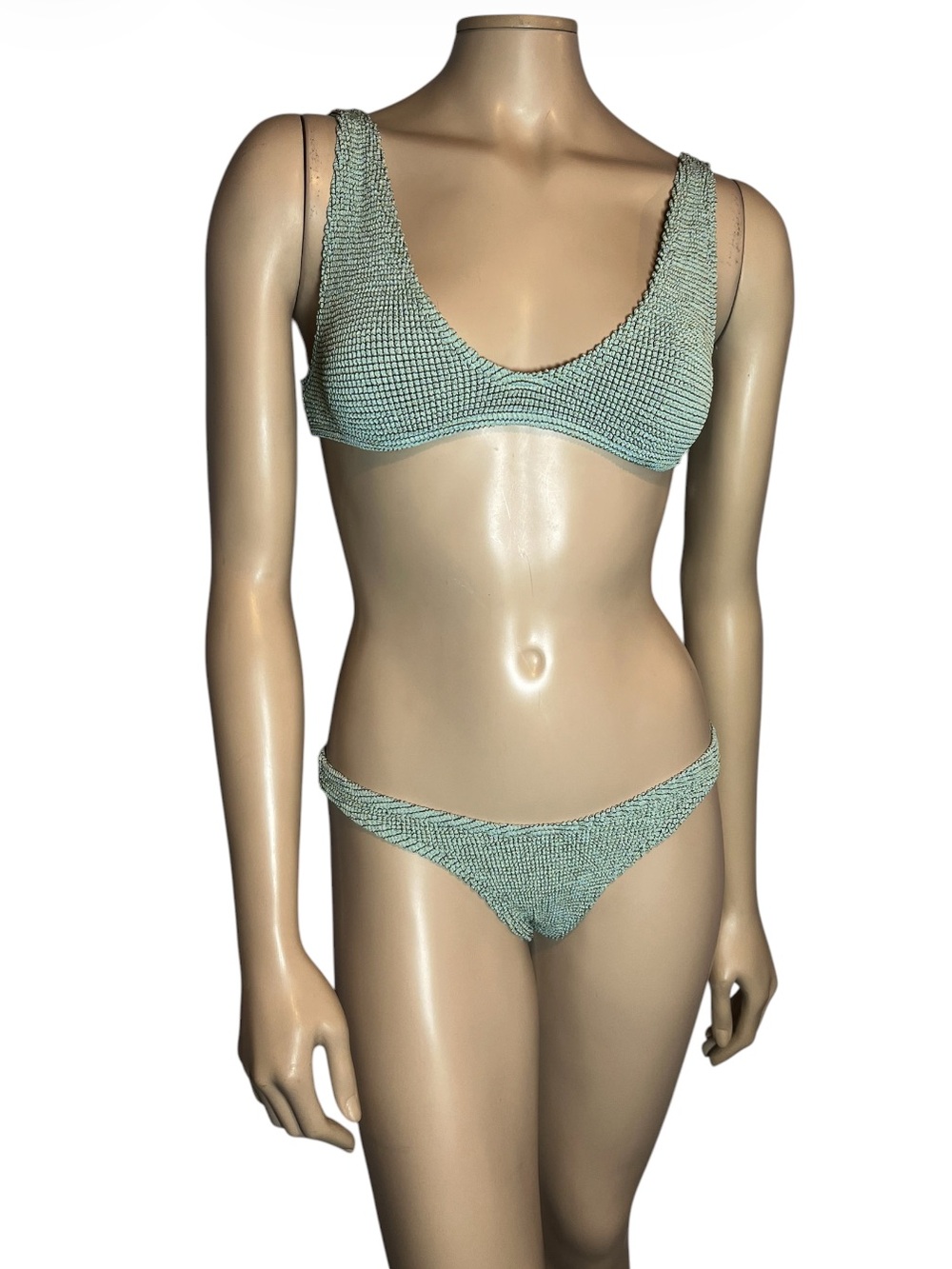 bond-eye Textured Scoop Bikini Set Scout Crop